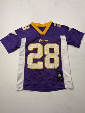 Reebok NFL Vikings Jersey Purple Athletic Vintage - Boys S
